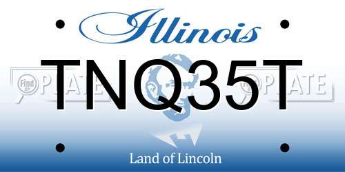 TNQ35T Illinois License Plate