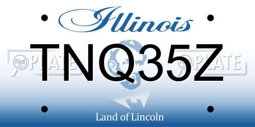 TNQ35Z Illinois License Plate