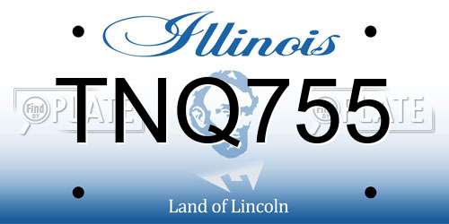 TNQ755 Illinois License Plate