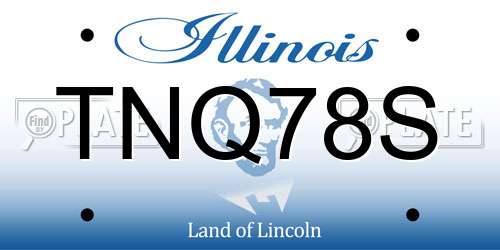 TNQ78S Illinois License Plate