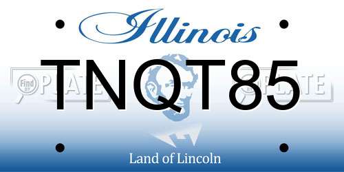 TNQT85 Illinois License Plate