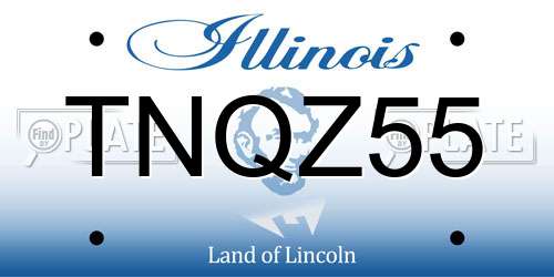 TNQZ55 Illinois License Plate