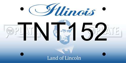 TNT152 Illinois License Plate
