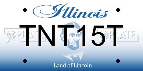 TNT15T Illinois License Plate
