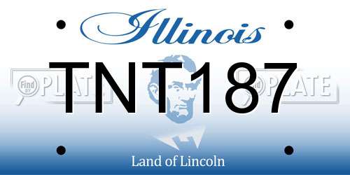 TNT187 Illinois License Plate