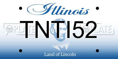 TNTI52 Illinois License Plate