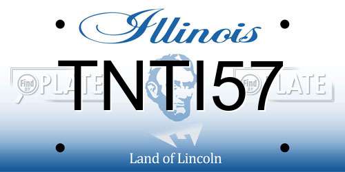 TNTI57 Illinois License Plate
