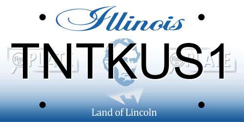 TNTKUS1 Illinois License Plate