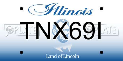 TNX69I Illinois License Plate