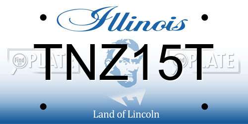 TNZ15T Illinois License Plate