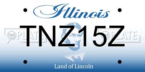 TNZ15Z Illinois License Plate