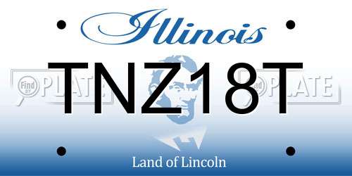 TNZ18T Illinois License Plate