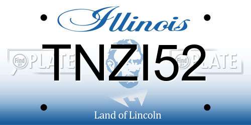 TNZI52 Illinois License Plate