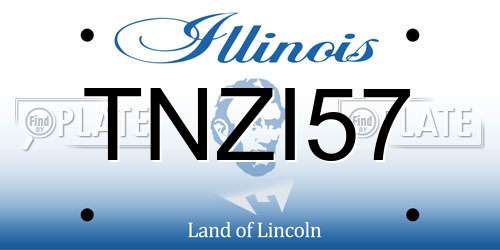 TNZI57 Illinois License Plate