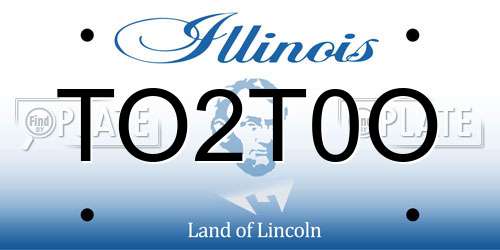 TO2T0O Illinois License Plate