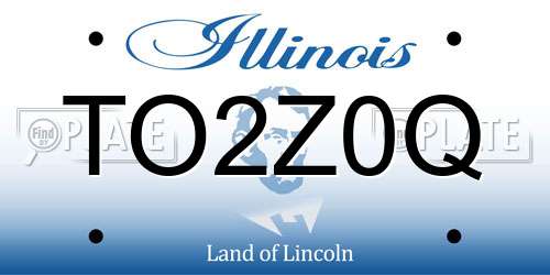 TO2Z0Q Illinois License Plate