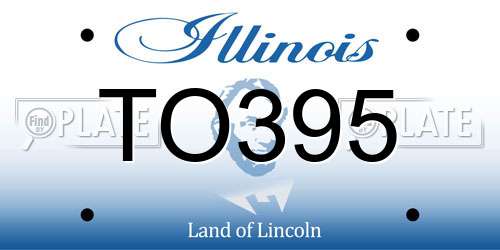 TO395 Illinois License Plate