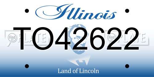 TO42622 Illinois License Plate