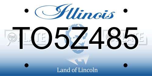 TO5Z485 Illinois License Plate