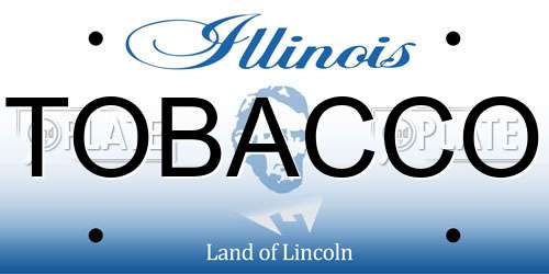 TOBACCO Illinois License Plate