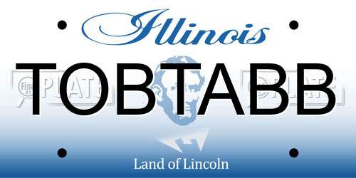 TOBTABB Illinois License Plate