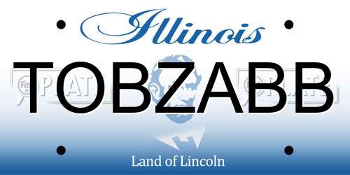 TOBZABB Illinois License Plate