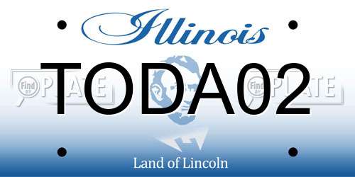 TODA02 Illinois License Plate