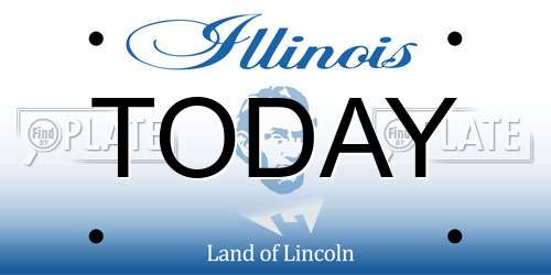 TODAY Illinois License Plate
