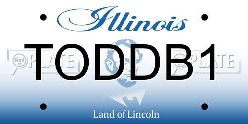 TODDB1 Illinois License Plate