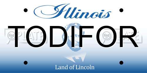 TODIFOR Illinois License Plate