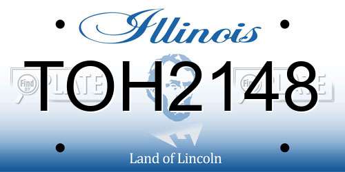 TOH2148 Illinois License Plate
