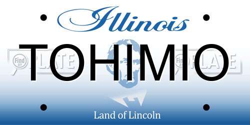 TOHIMIO Illinois License Plate