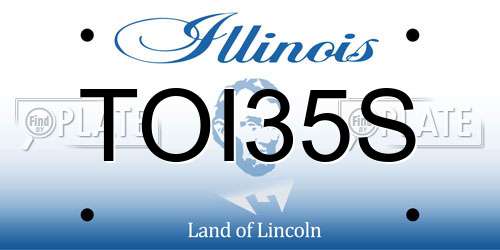TOI35S Illinois License Plate