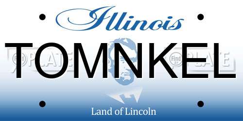 TOMNKEL Illinois License Plate