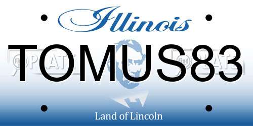 TOMUS83 Illinois License Plate
