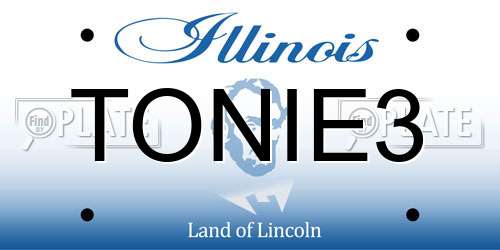 TONIE3 Illinois License Plate