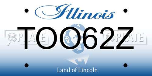 TOO62Z Illinois License Plate