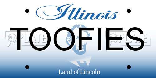 TOOFIES Illinois License Plate