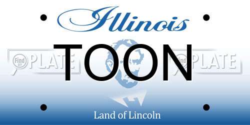 TOON Illinois License Plate