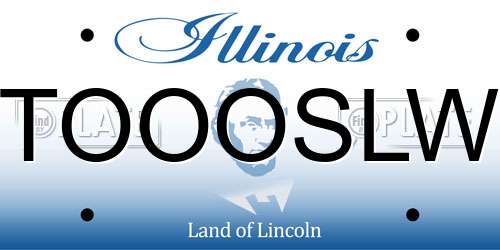 TOOOSLW Illinois License Plate