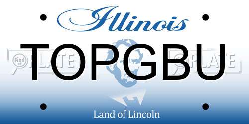 TOPGBU Illinois License Plate