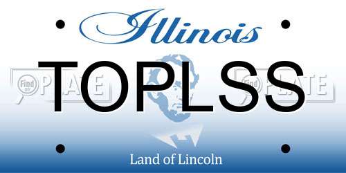 TOPLSS Illinois License Plate