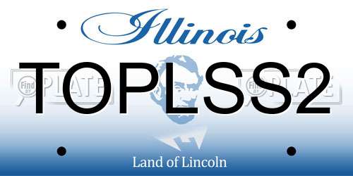 TOPLSS2 Illinois License Plate