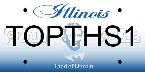 TOPTHS1 Illinois License Plate