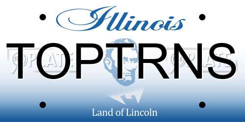 TOPTRNS Illinois License Plate