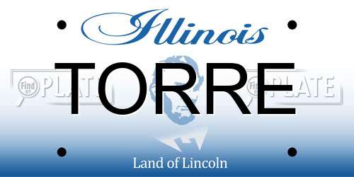 TORRE Illinois License Plate