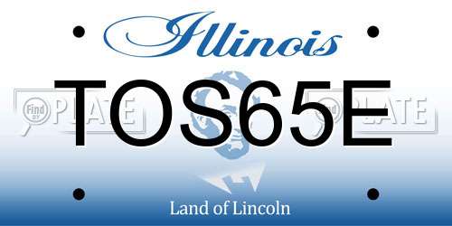 TOS65E Illinois License Plate
