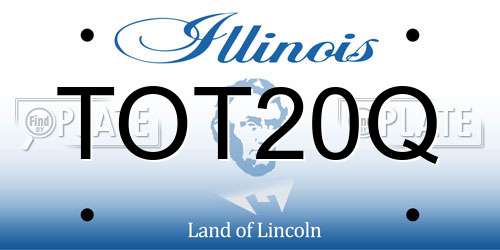 TOT20Q Illinois License Plate