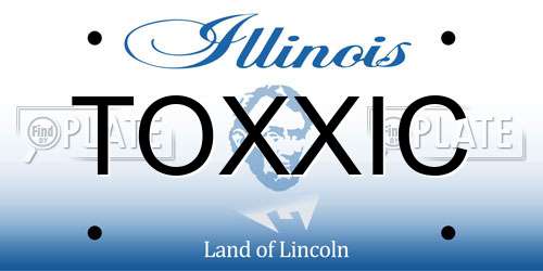 TOXXIC Illinois License Plate