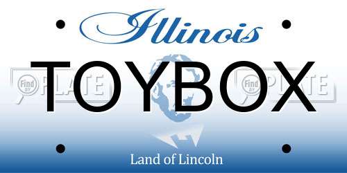 TOYBOX Illinois License Plate
